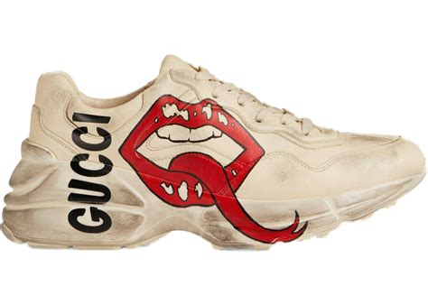 gucci rhyton red lips|Gucci rhyton mouth shoes.